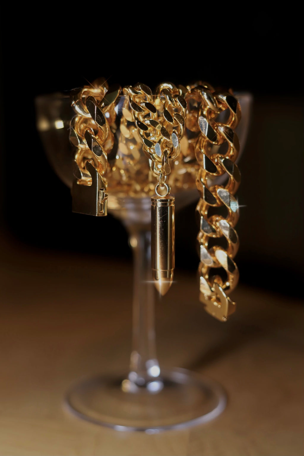 The Golden Era Duo- 18K Choker + Bullet Chain