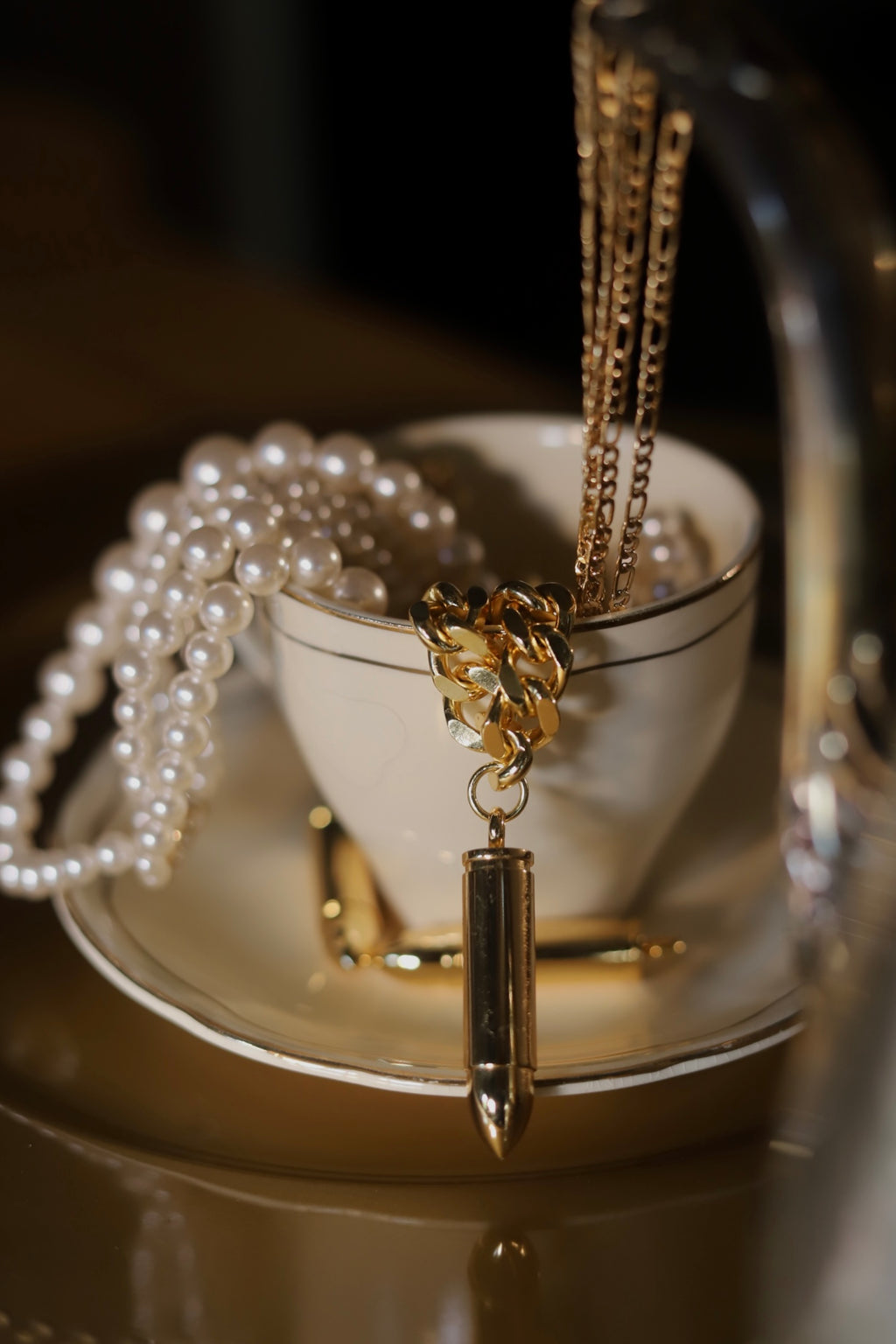 Bite the Bullet - Individual 18K Gold Bullet Chain