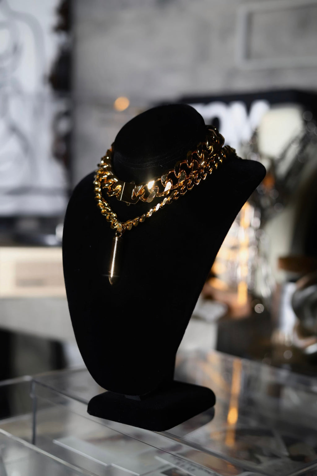 The Golden Era Duo- 18K Choker + Bullet Chain