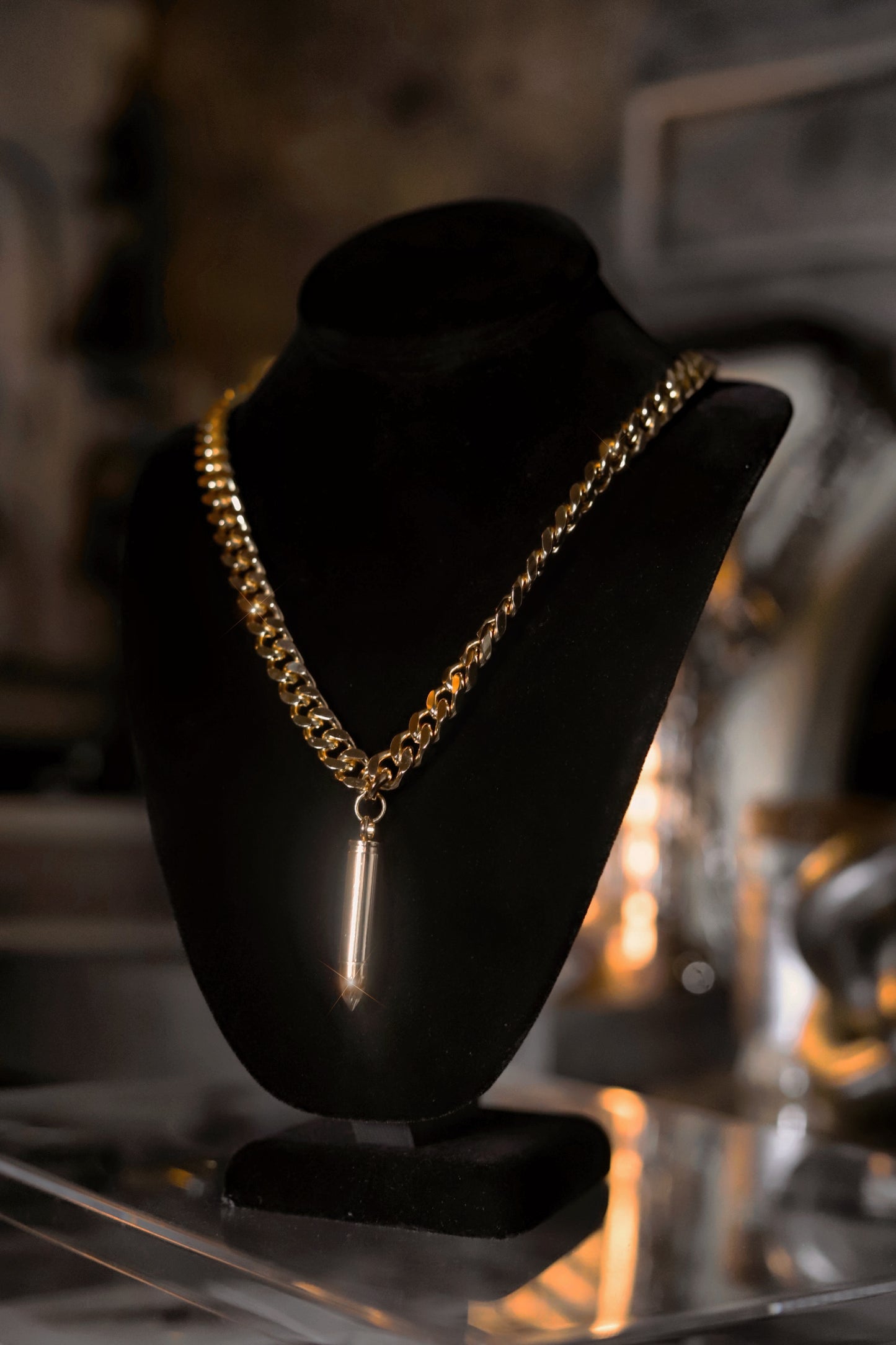 Bite the Bullet - Individual 18K Gold Bullet Chain